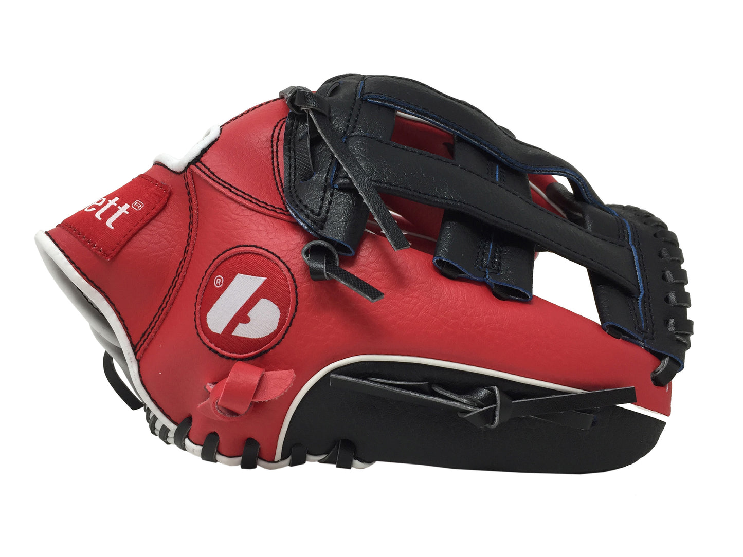 JL-120 - baseballová rukavice, outfield, polyuretan, velikost 12,5" červená