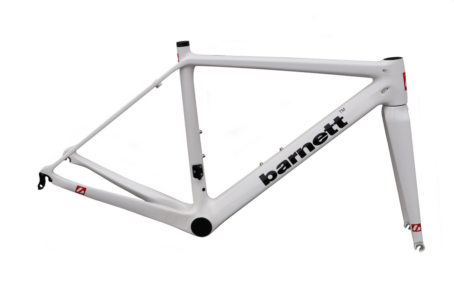 BRC-01-GLOSSY Karbonový rám silniční, bílá, černá