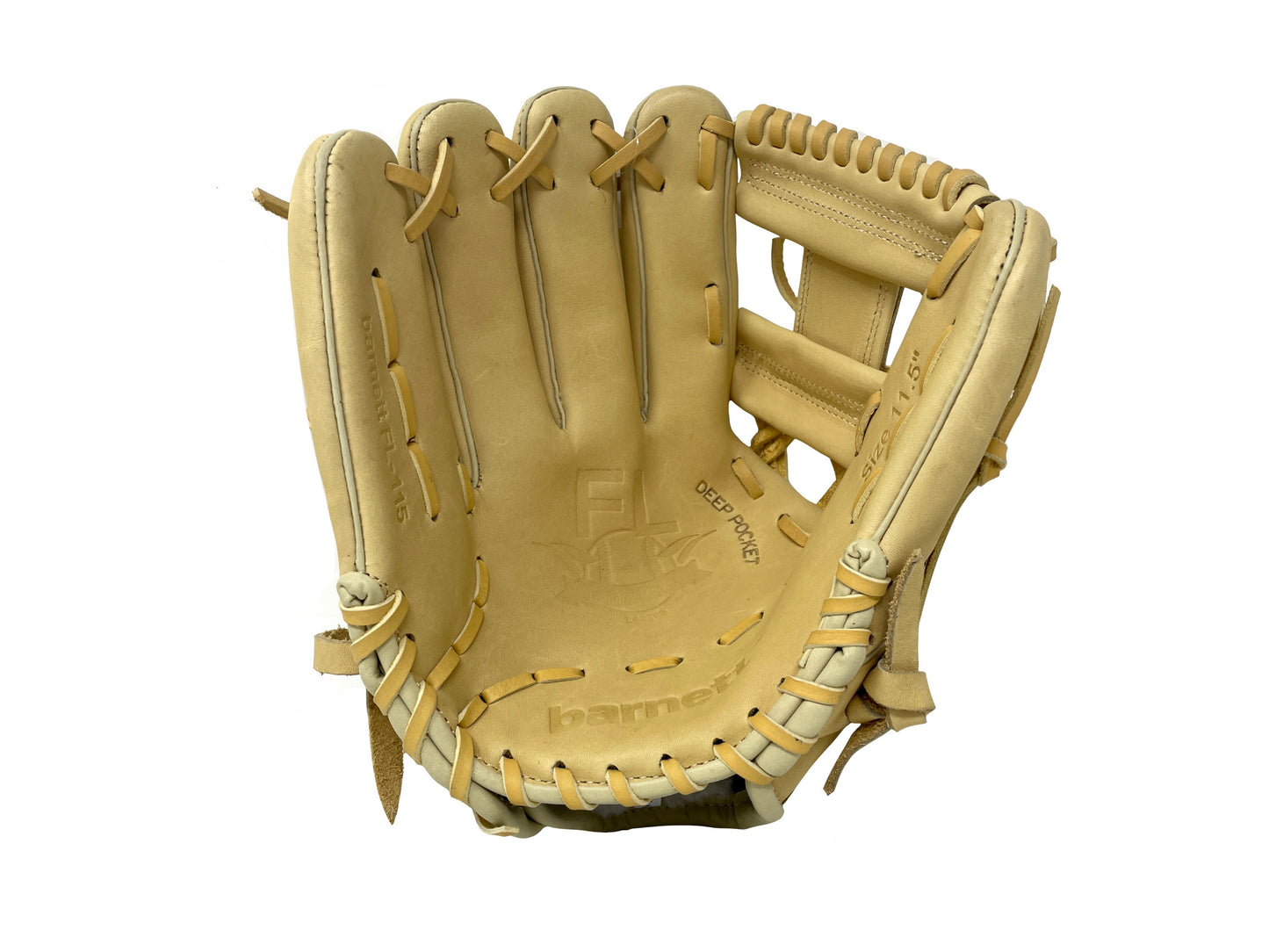 FL-115 Vysoce kvalitní kožené baseballové rukavice infield / outfield 11, béžová