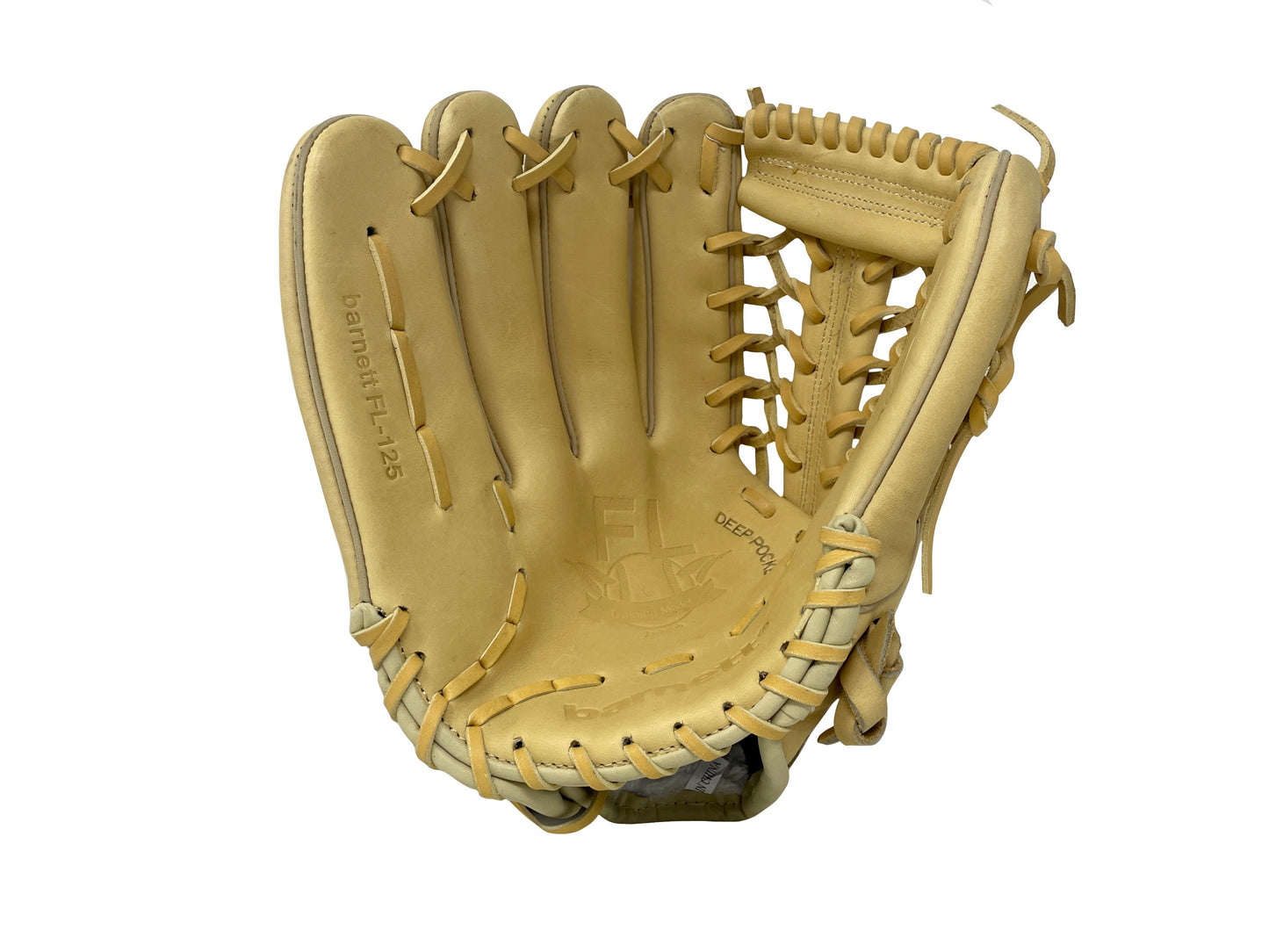 FL-125 Vysoce kvalitní kožené baseballové rukavice infield / outfield, béžová