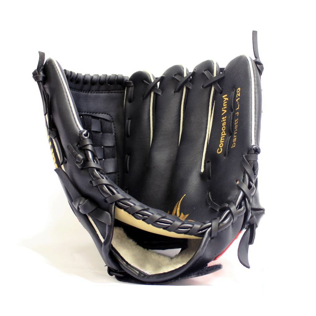 JL-120 BASEBALOVÁ RUKAVICE PU OUTFIELD 12, ČERNÁ