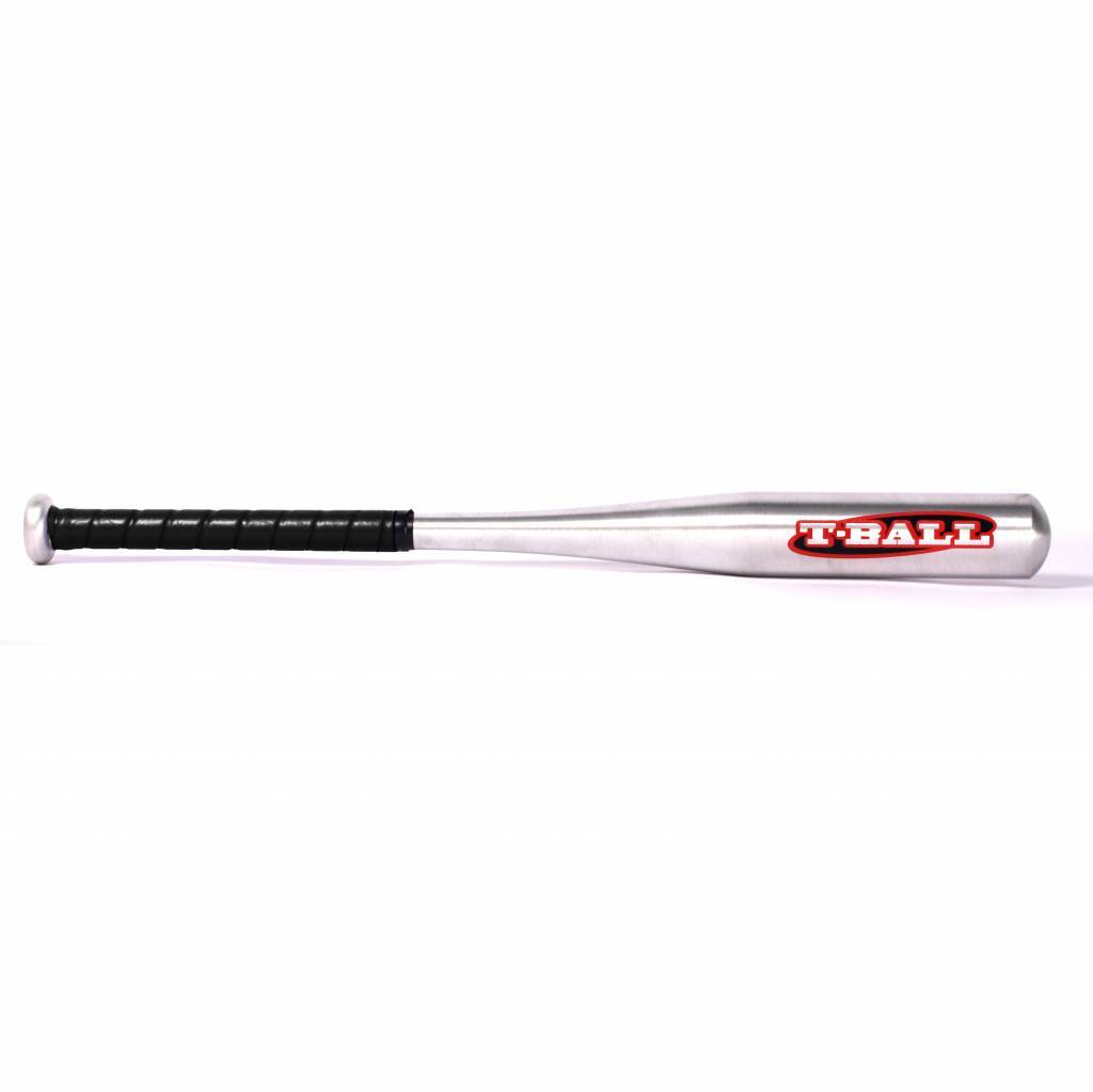 T-BALL Hliníková baseballová pálka, vel. 25 (71,12 cm), stříbrná