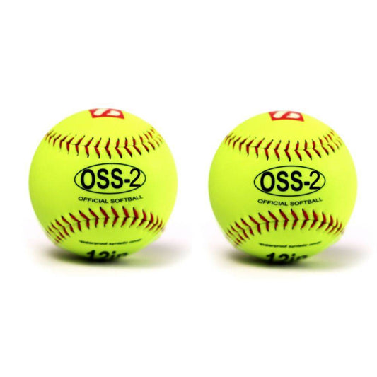 OSS-2 Tréninkový softbalový míč, velikost 12", žlutá, 2 ks