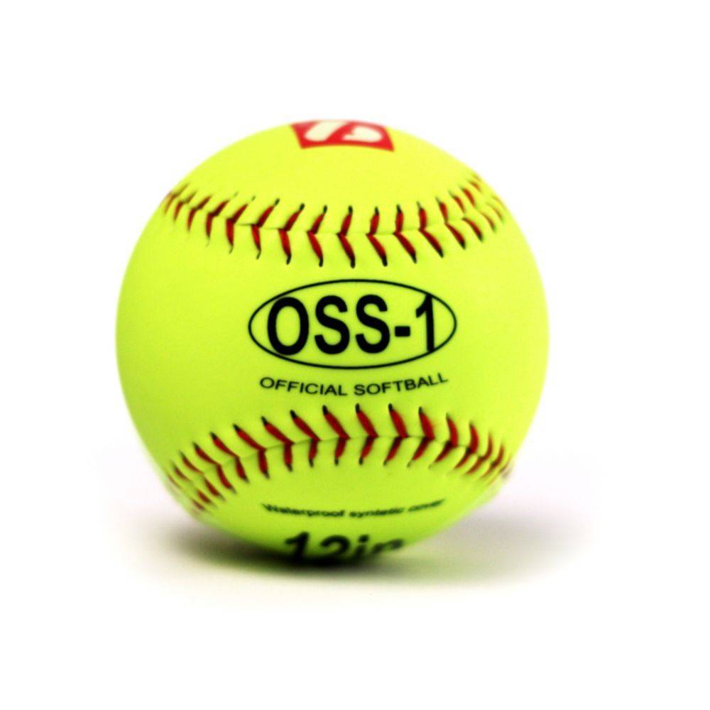 OSS-1 Tréninkový softbalový míč, velikost 12", žlutá, 12 ks