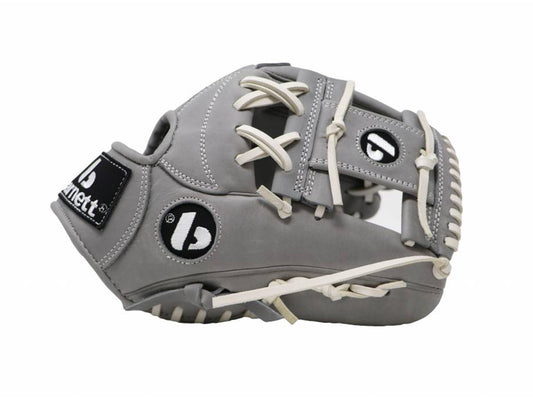 FL-115 vysoce kvalitní kožené baseballové rukavice infield / outfield 11, světle šedá