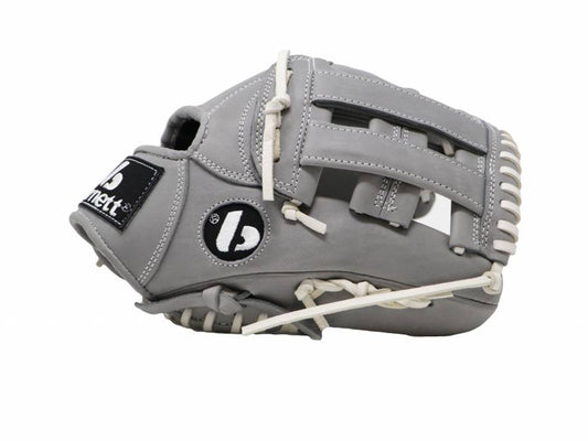 FL-117 Baseballové a softballové rukavice, kůže, infield/fastpitch 11,7", šedá