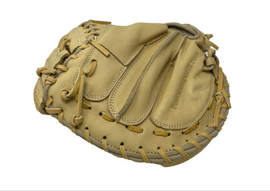 FL-203 Vysoce kvalitní kožená softballová rukavice catcher, béžová