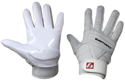 FLG-03 Výjimečné rukavice na americký fotbal linemen, OL,DL, Bílý