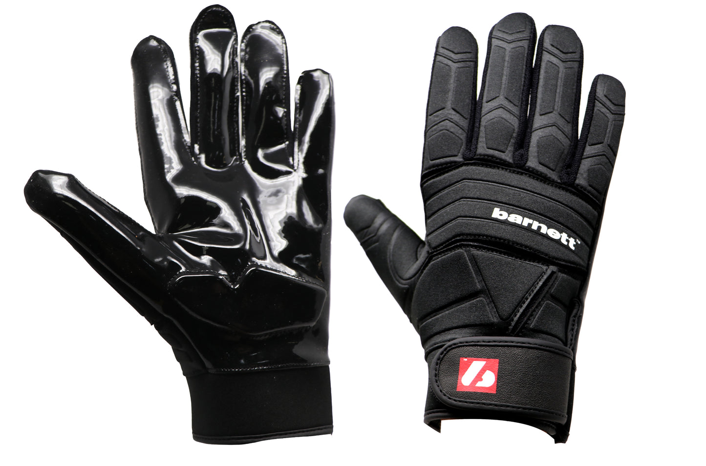 FLG-03 Výjimečné rukavice na americký fotbal linemen, OL,DL, Černá