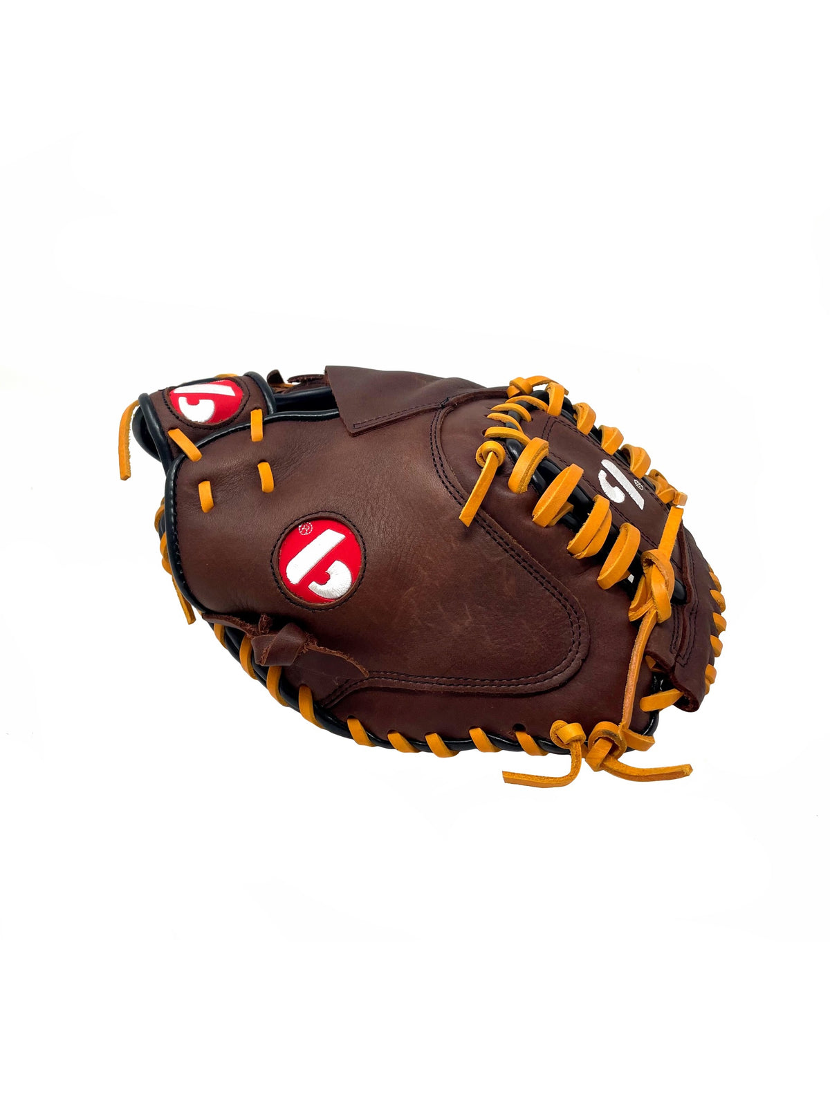 GL-204 Baseballová rukavice z koženého chytání pro dospělé 34, hnědá