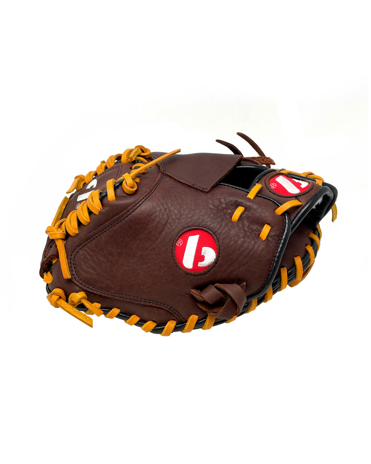 GL-204 Baseballová rukavice z koženého chytání pro dospělé 34, hnědá