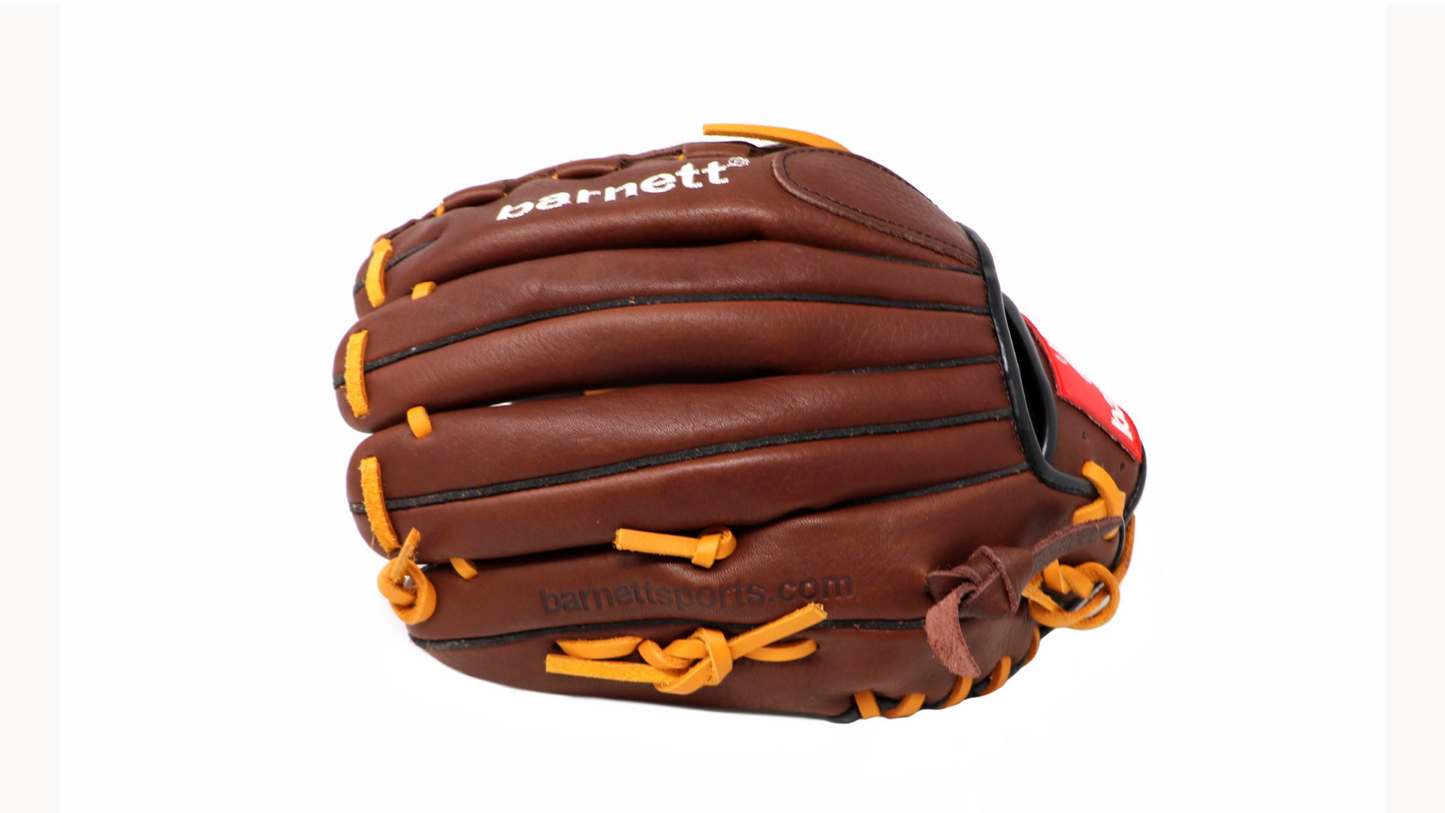 GL-115 Soutežní kožená baseballová rukavice, outfield 11,5 hnědá