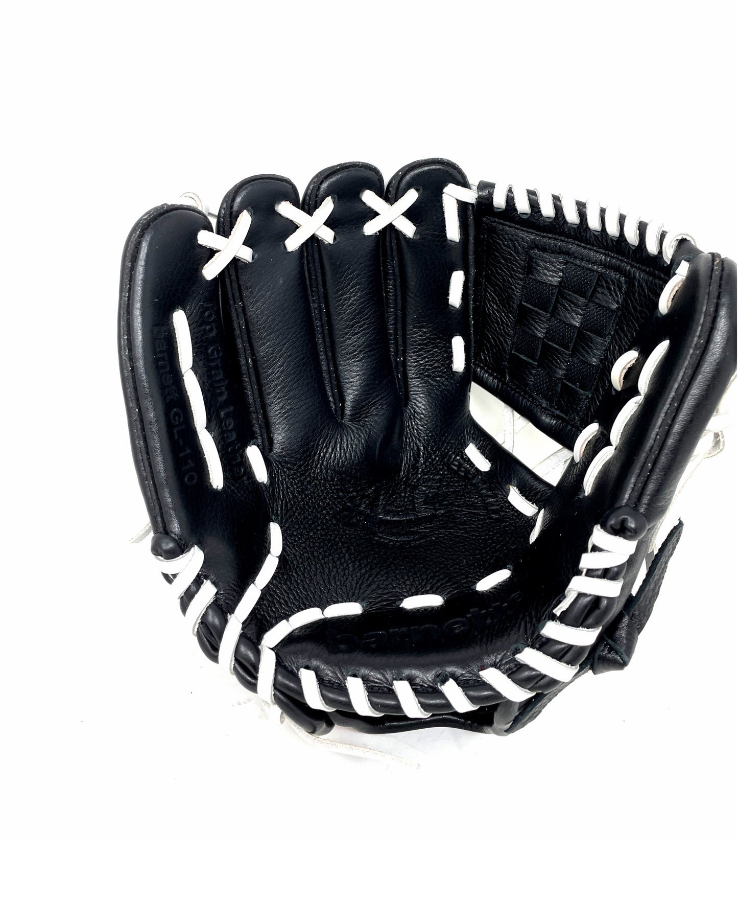 Gl-110 kožené baseballové rukavice, 11 (palec), vnitřní pole, Černá