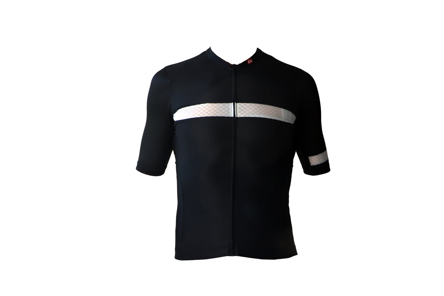 Cyklistický pánský dres - krátký rukáv, černo-bílá