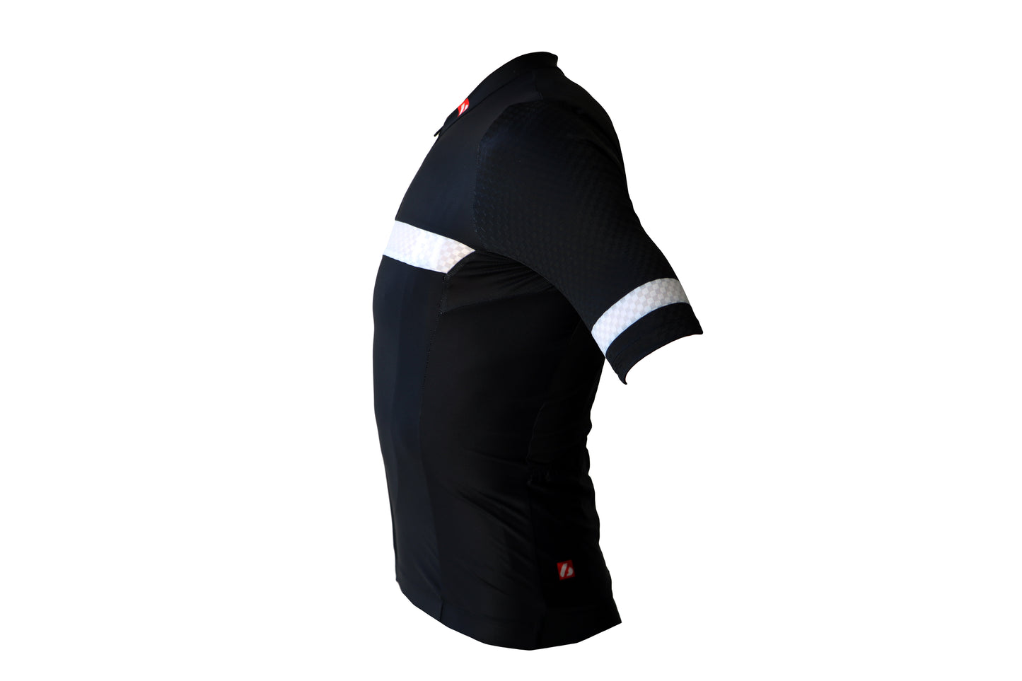 Cyklistický pánský dres - krátký rukáv, černo-bílá