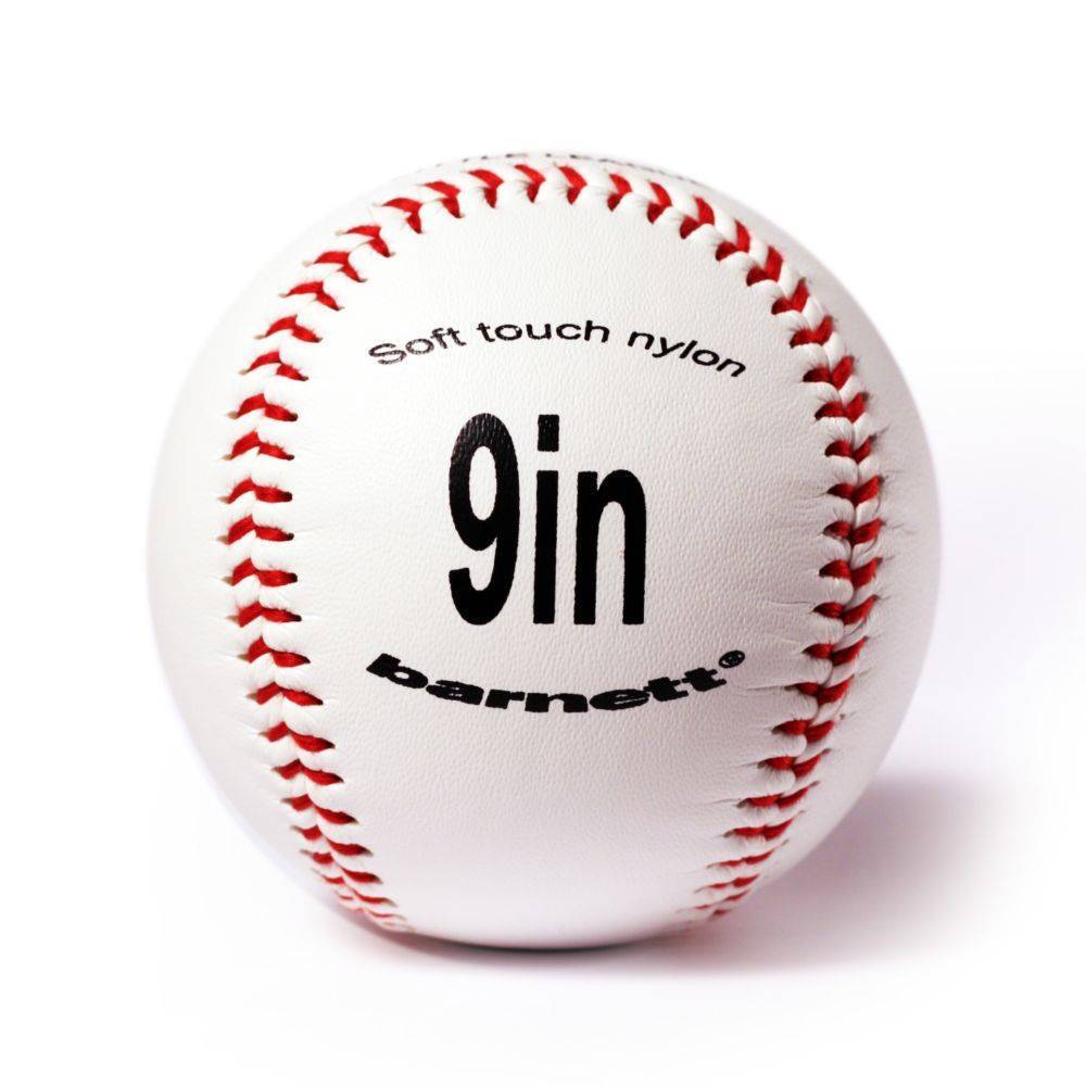 BS-1 Tréninkový baseballový míč pro začátečníky, velikost 9", bílá, 12 ks
