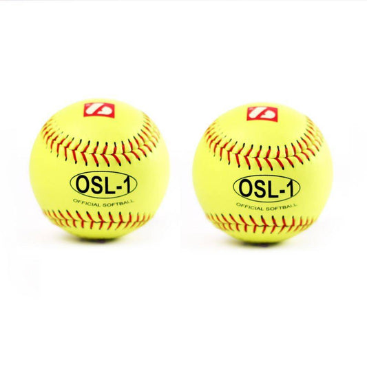 OSL-1 Tréninkový softbalový míč, velikost 12", žlutá, 2 ks