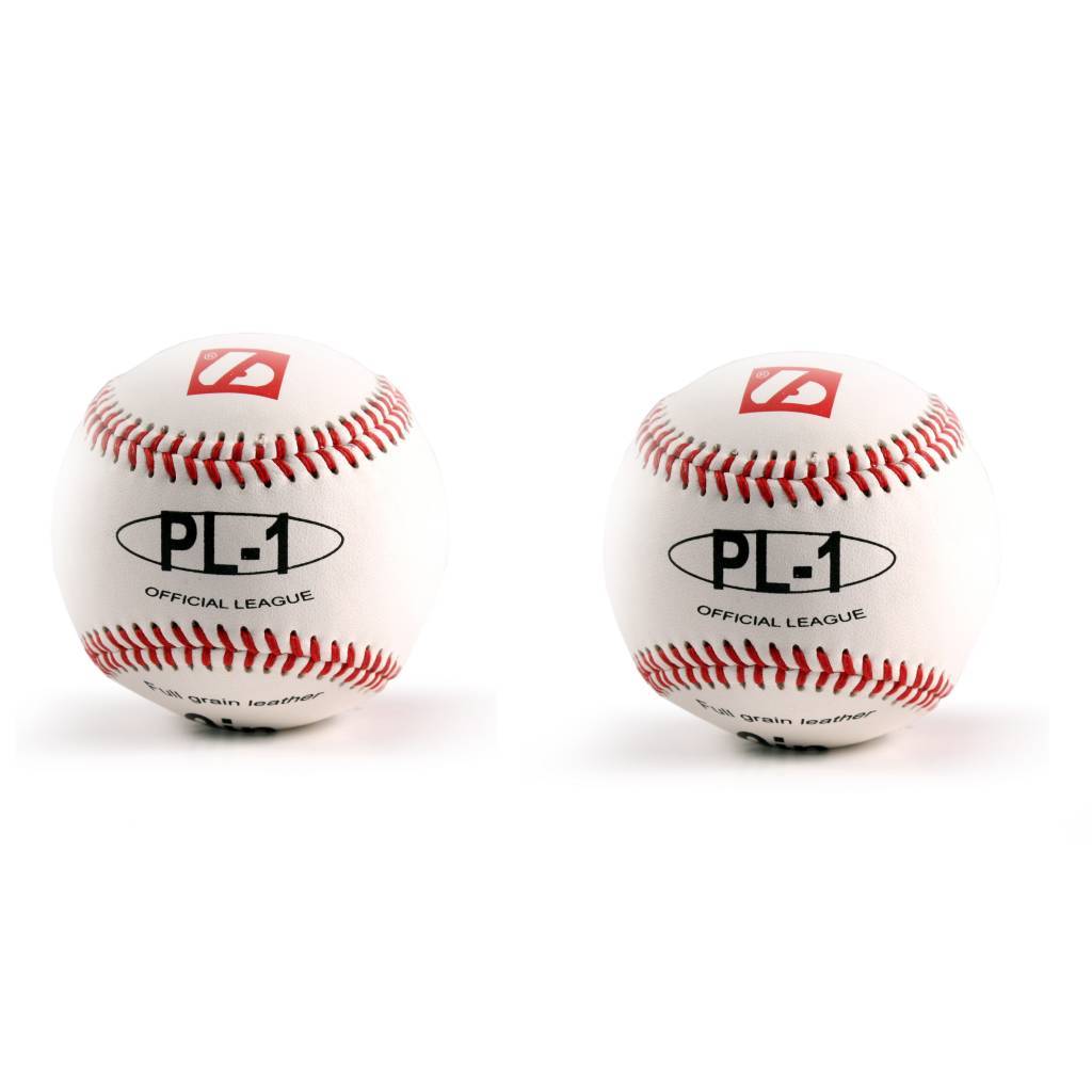 PL-1 Baseballový míc Elite, vel. 9", bílá, 2 ks