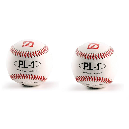 PL-1 Baseballový míc Elite, vel. 9", bílá, 2 ks