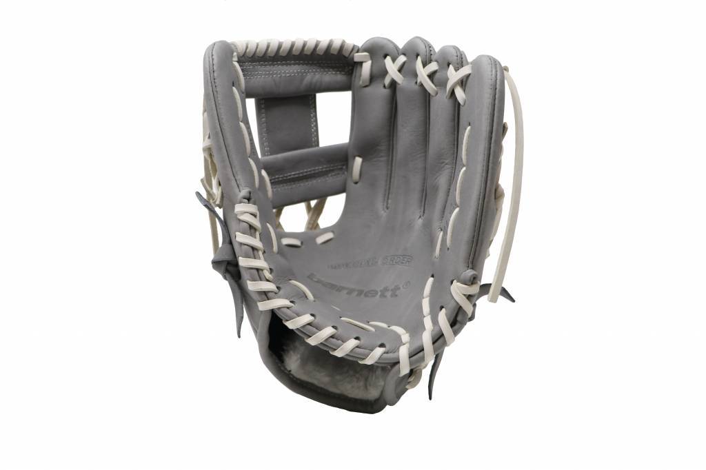 FL-115 vysoce kvalitní kožené baseballové rukavice infield / outfield 11, světle šedá