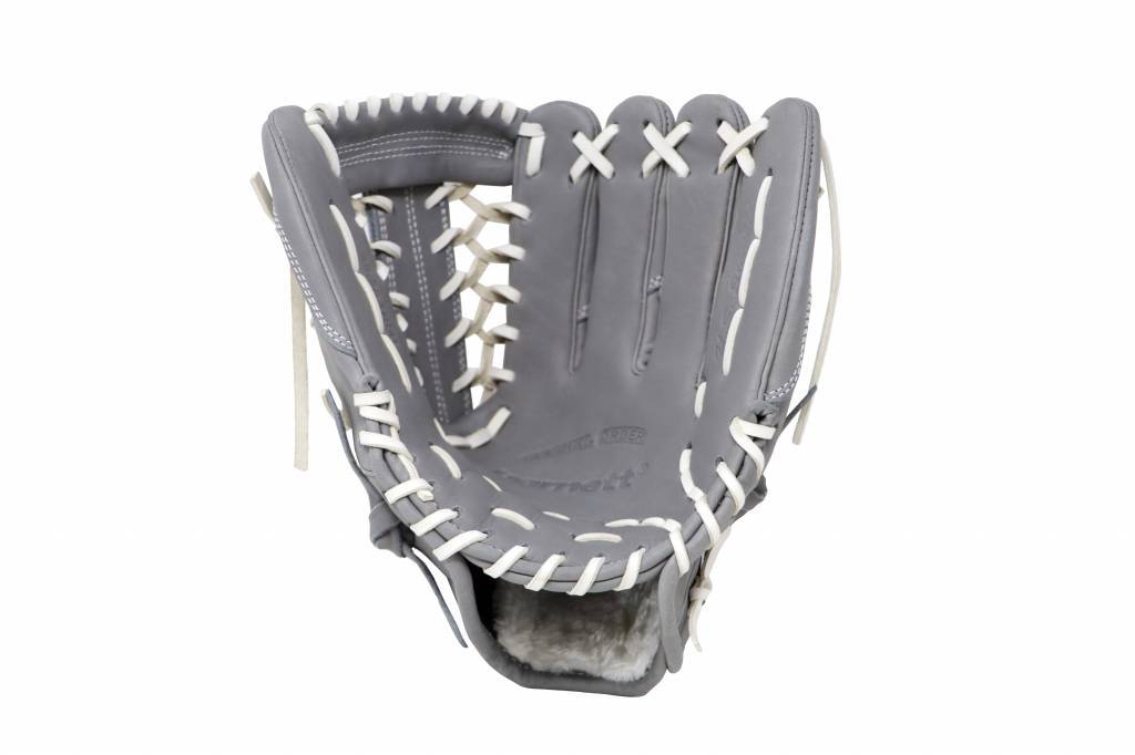 FL-125 vysoce kvalitní celokožené baseballové rukavice infield / outfield / pitcher, světle šedá