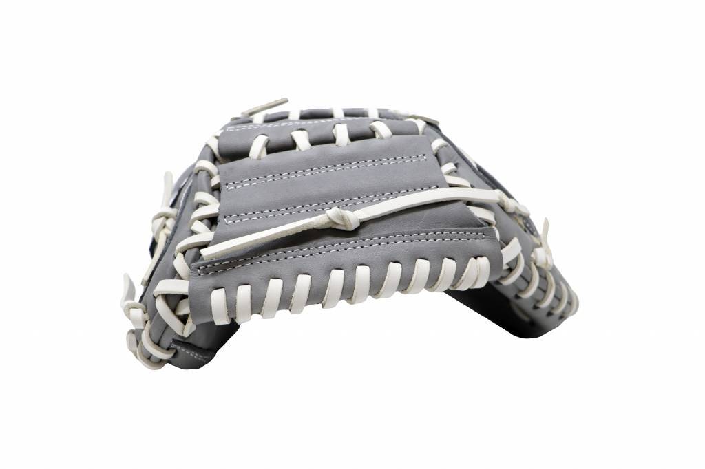 FL-203 vysoce kvalitní kožená softballová rukavice catcher, světle šedá